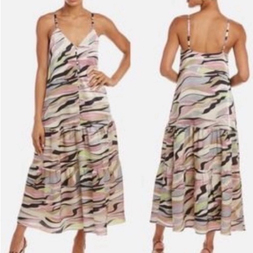 Ted Baker London Dusky Pink Warrenn Maxi Cami Dress Size 6